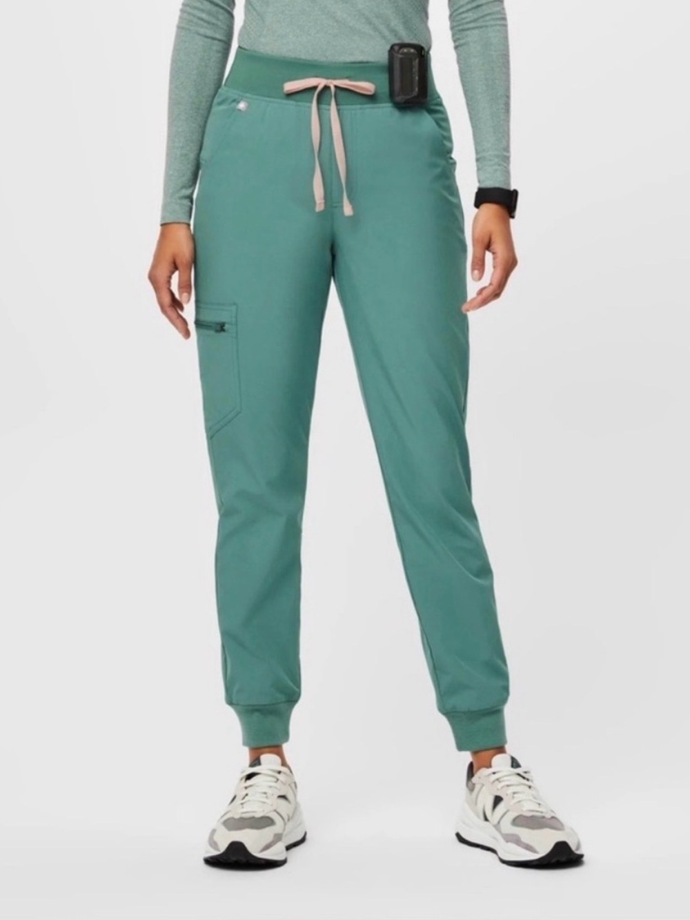 Figs Eucalyptus FreeX Lined High Waisted Zamora Joggers Petite